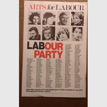 080647 Poster ARTS FOR LABOUR £20.00